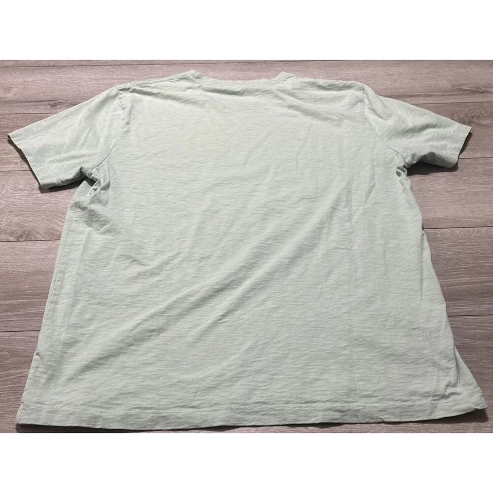 J. Crew Ringspun Jersey Mint Green T Shirt Men's Large Whaleboat Island Maine